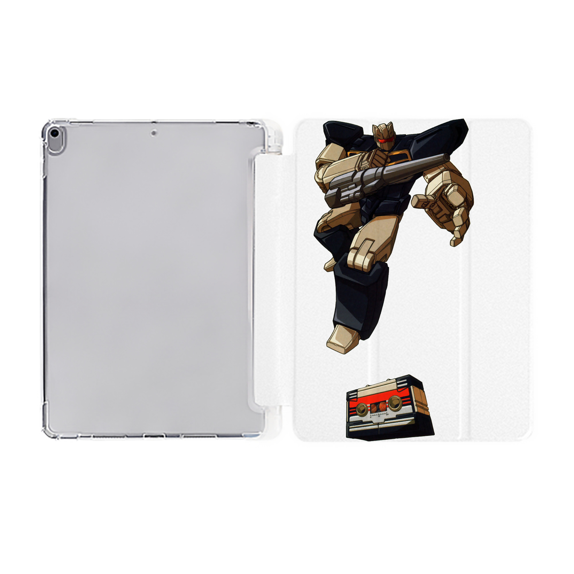 （画像用）  IPad ケース ペン収納付き 三つ折りスタンド PUレザー×シリコン 対応機種9.5/10.5/10.9インチ